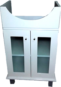 18-MUEBLE BAÑO V500 2P LISO BLANCO