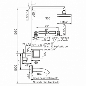 CALIFORNIA 0103/17 CR JUEGO BAÑERA C/TRAN