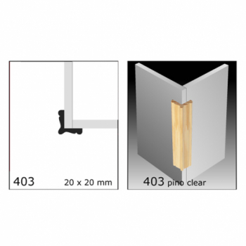 ESQUINERO PINO 1"X1"X3MTS. N403