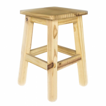 13-BANCO PINO PATA CUADRADA 075