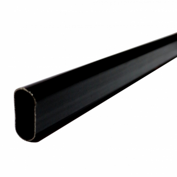 14-CAÑO OVAL P/PLACARD NEGRO