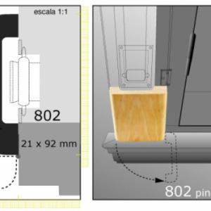 04-CLEAR TAPACINTA 1"XTIRA X 4"N802