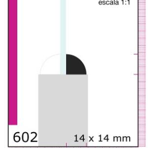 04-CLEAR CONTRAVIDRIO 3/4X3/4 N602