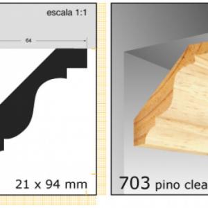 04-CLEAR CORNIZA 1"X4"N703