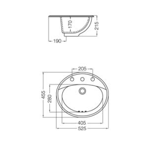 26-L.ARMONI. LO8F B/LAV.OVAL 3AG LO8F B