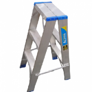 ESCALERA ALUM X3 ESCALONES REFORZADA DOBLE