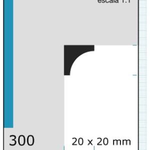 RINCONERO 1"X1"X3MTS. N300