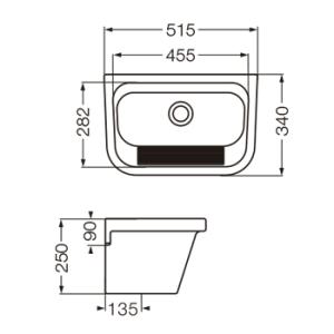 26-LAVADERO PLK B/CON FREG.50X33 PLK B