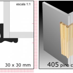 ESQUINERO PINO 1.1/2"X1.1/2"X3MTS. N405