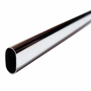 14-CAÑO OVAL P/PLACARD CROMO