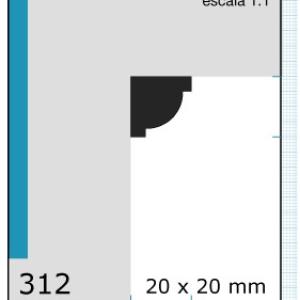 RINCONERO 1"X1"X3MTS. N312