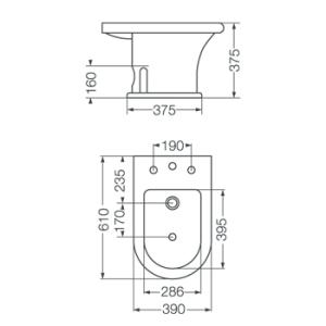26-L.MURANO BUR3J B/BIDET 3AG FVA