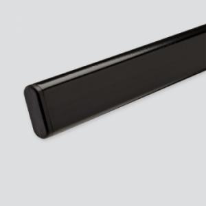 14-CAÑO OVAL P/PLACARD NEGRO