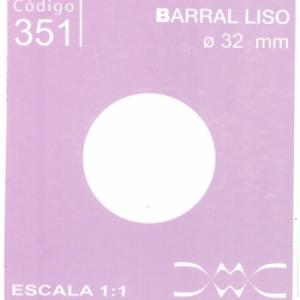 04-CLEAR BARRAL LISO X TIRA 1.1/2X1.1/2 N351