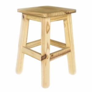 13-BANCO PINO PATA CUADRADA 075