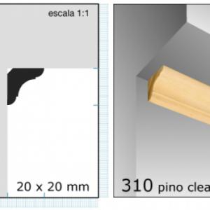 RINCONERO 1"X1"X3MTS. N310
