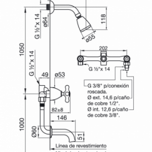 MARGOT 0103/62 CR JGO BAÑERA C/TRANSF