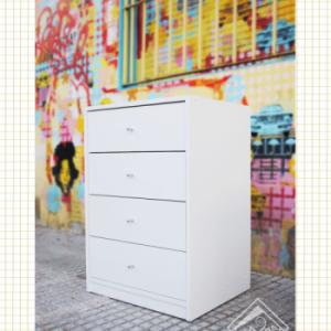 CAJONERA MAURI MELAMINA X 4 CAJONES 58X45X83 CM