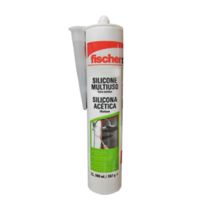 SILICONA ACETICA UNIVERSAL 260ML BLANCO FISCHER