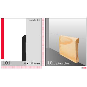 ZOCALO LISO 1/2"X2,1/2"X3 METROS N101