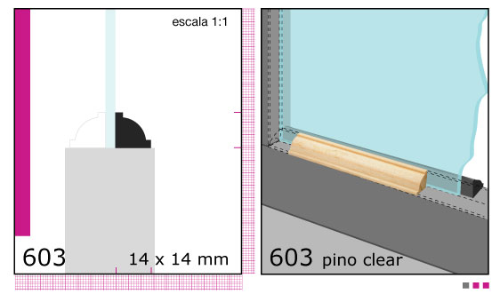 Imagen 04-CLEAR CONTRAVIDRIO 3/4X3/4 N603