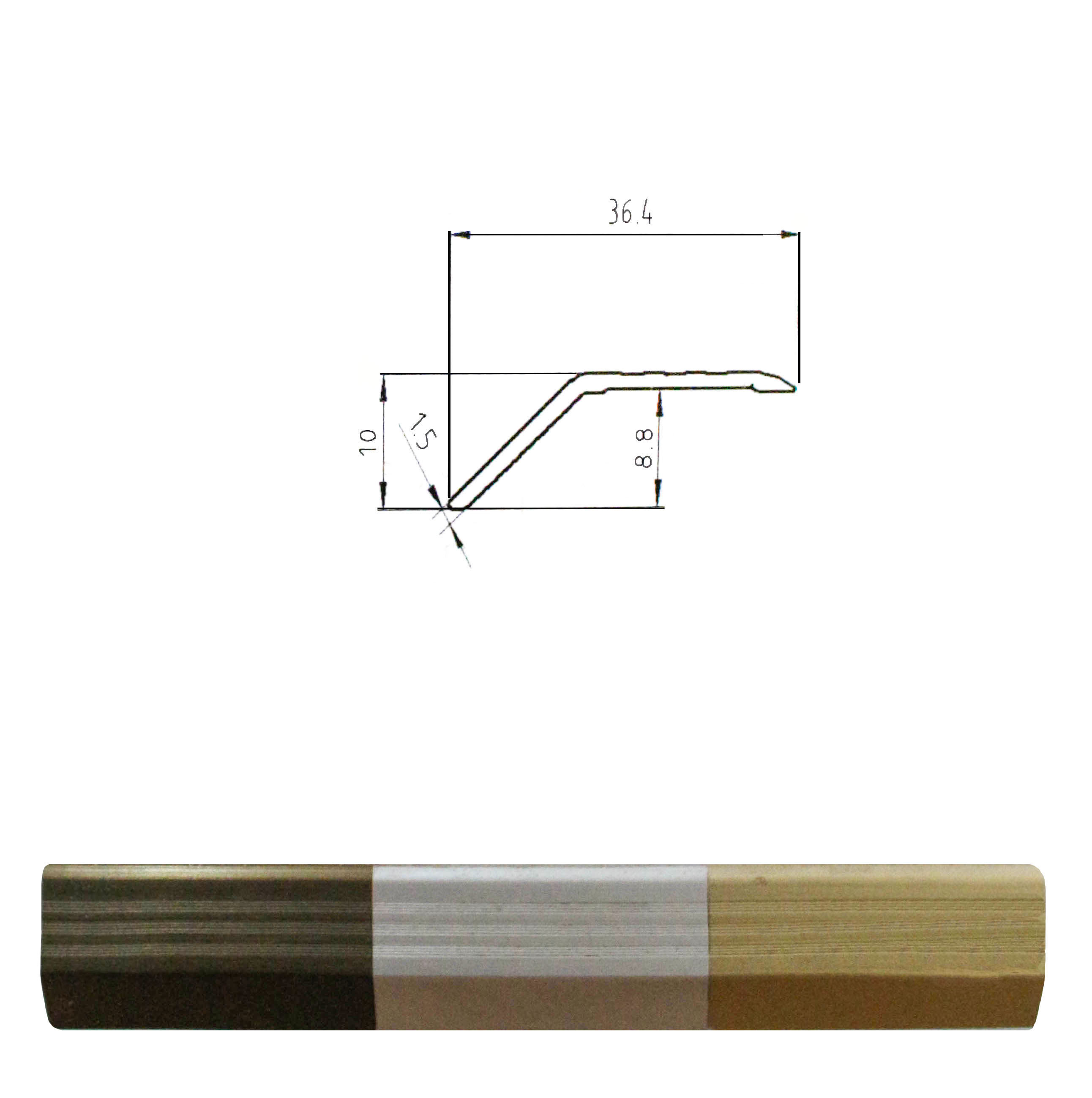 Imagen PERFIL P/PISO PLATA DESNIVEL X 2.75 MTS