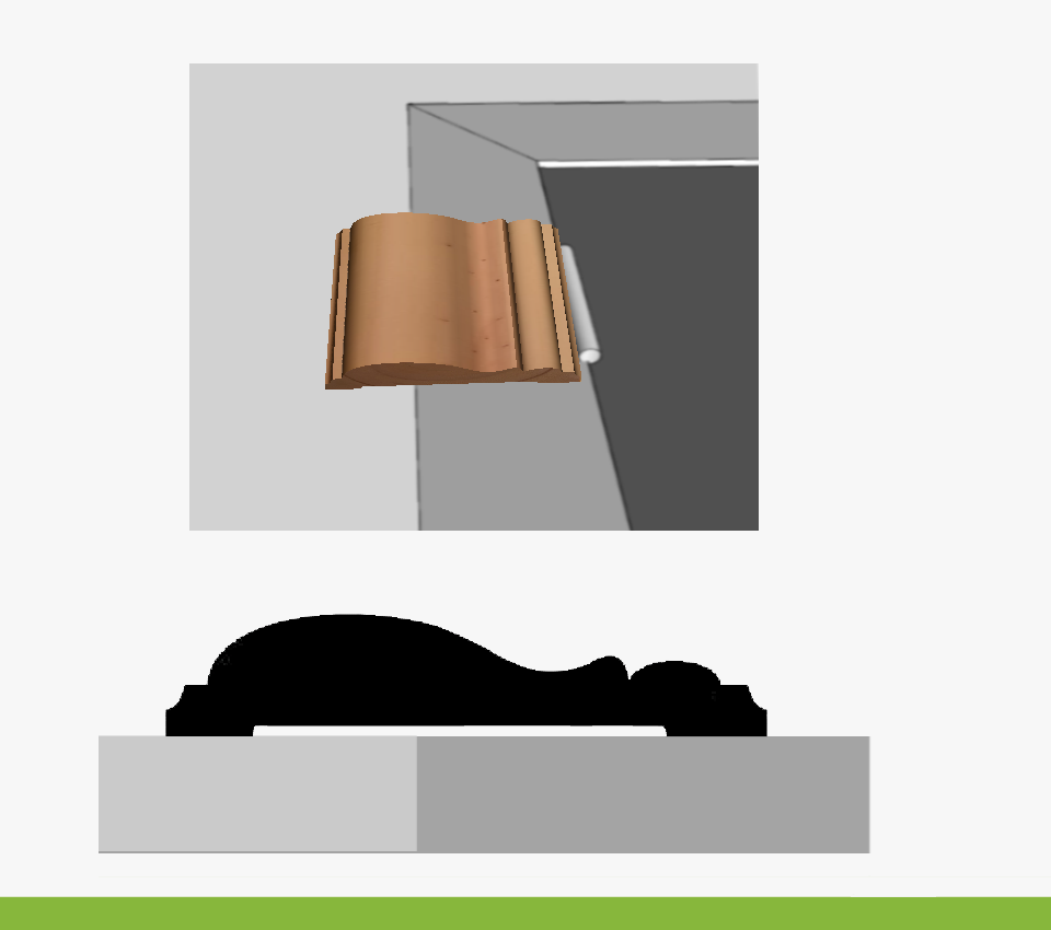 Imagen CONTRAMARCO MOLDURADO 3/4