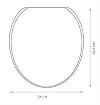 TAPA INODORO ANDINA/MARAJO 223 ARIEL PLASTICO - La Viruta Hacelo en Madera