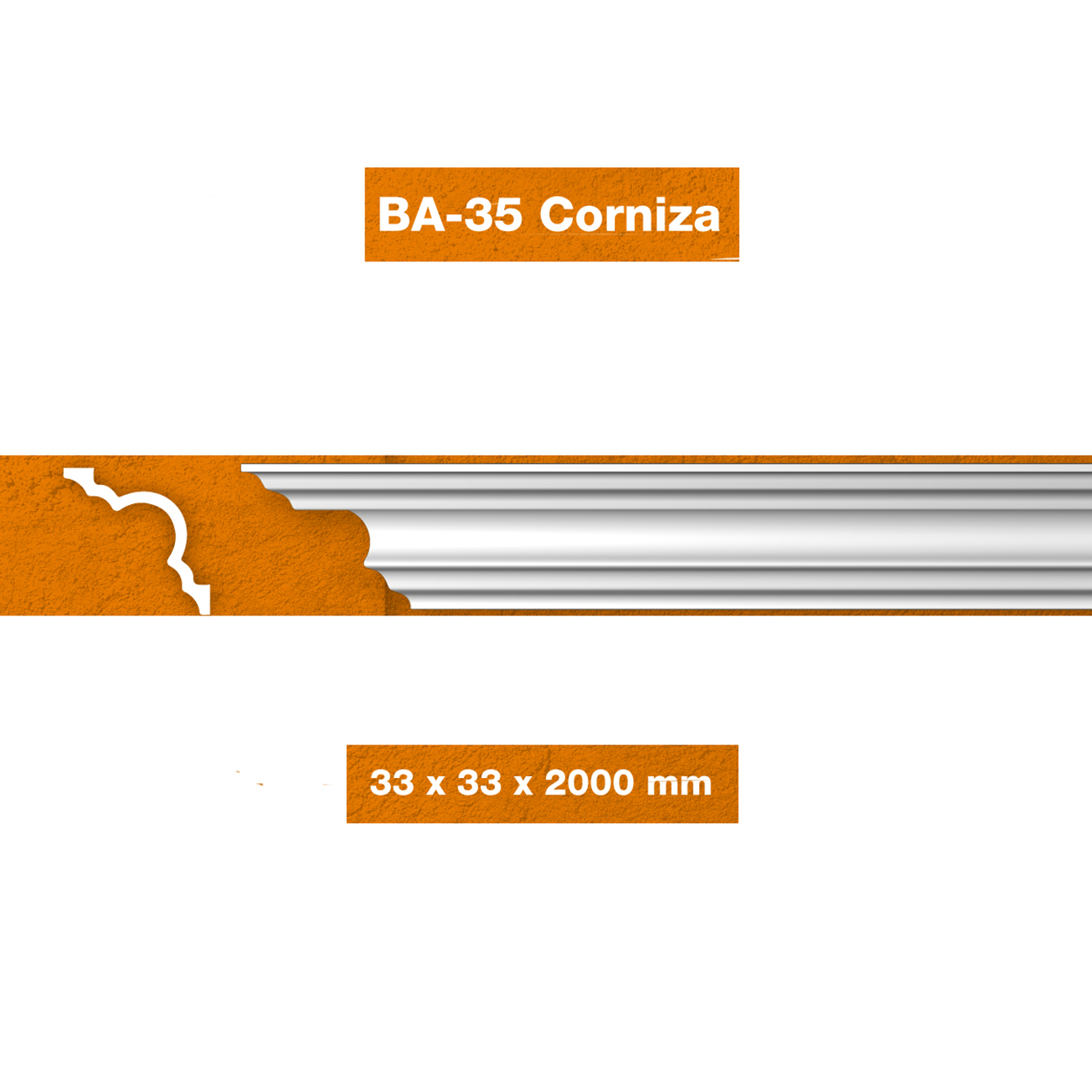 Imagen 04-MOLDTEL CORN 33X33X2000 BA-35 X2U.