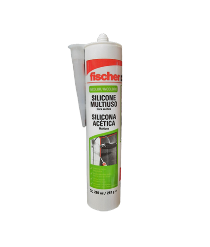 Imagen SILICONA ACETICA UNIVERSAL 260ML TRANSP.FISCHER
