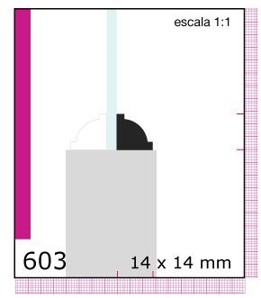 Imagen CONTRAVIDRIO DE PINO 3/4X3/4X3.05 MTS N603