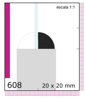 Imagen CONTRAVIDRIO DE PINO 1X1X3.05 MTS N608