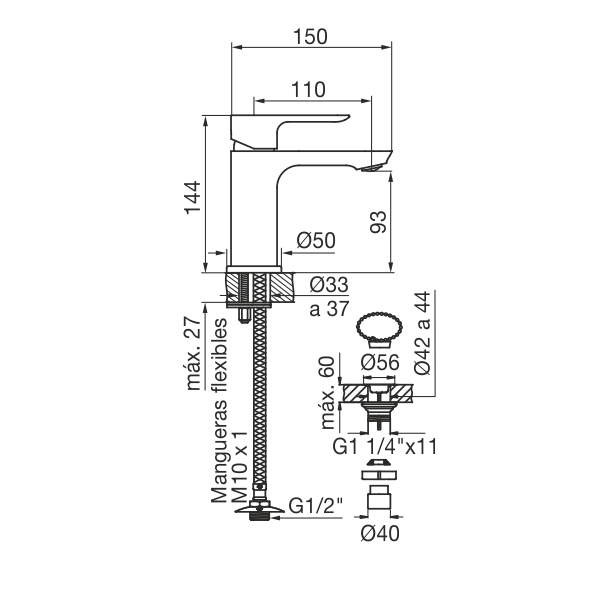 Imagen COTY 0181/D9 CR JGO MONO LAVAT