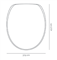 Imagen TAPA INODORO ITALIA 220 ARIEL PLASTICO