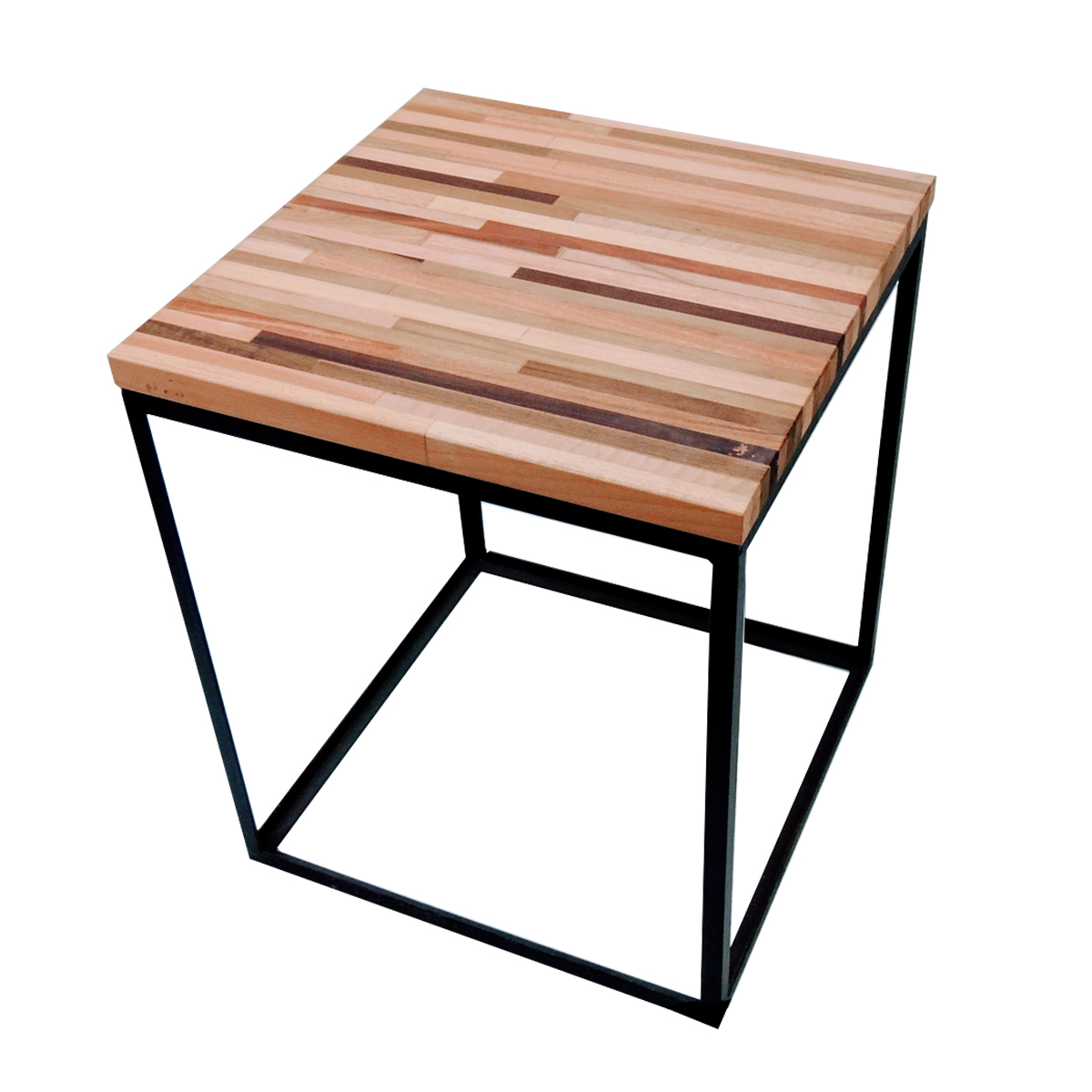 Imagen BANCO/MESA MADERA HIERRO 0.40X0.40X0.48