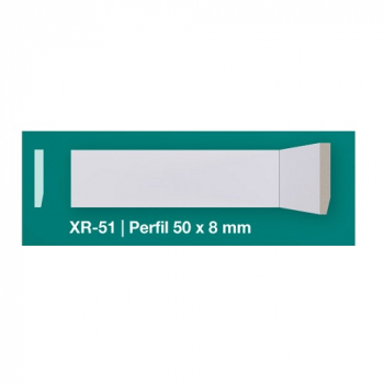 ZOCALO/GUARDA PVC 8X50X2.40MT/XR-51 BLANCO