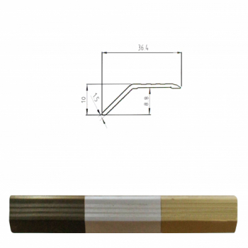 PERFIL P/PISO ORO DESNIVEL X 2.75 MTS