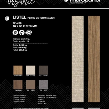 LISTEL ORGANIC XTIRA 18X33X2750 TABERNA