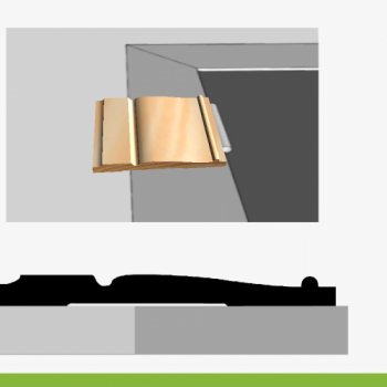 CLEAR C/MARCO MOLD 1/2 TIRA X 4" N§209