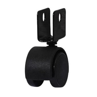 RUEDA DOBLE NEGRA 40MM C/FRENO AP-29