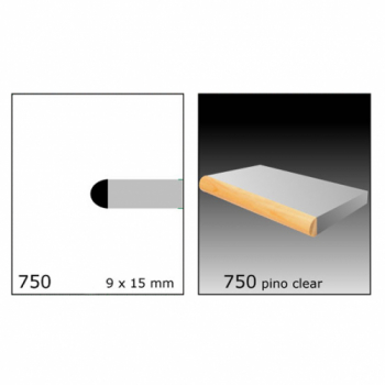 CLEAR TAPACANTO X TIRA 1/2X3/4 N750