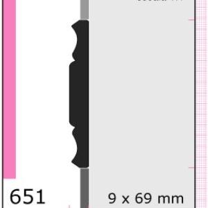 CLEAR GUARDA.3/4"TIRA 1/2X3 N651