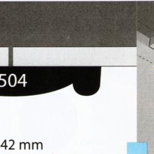 CLEAR T/JUNTA 1/2" X TIRA X 2"N504