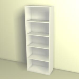 BIBLIOTECA 5 ESTANTES MEL.