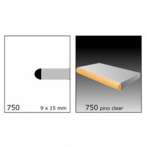 CLEAR TAPACANTO X TIRA 1/2X3/4 N750